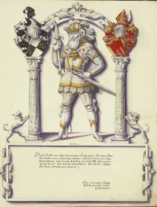 Recto Prints: Fridle Hohenzollern; Chronicle of the Hohenzollern Family
