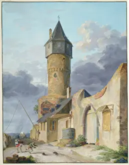 Anton Prints: The Friedberger Warte in Frankfurt am Main. Creator: Anton Radl