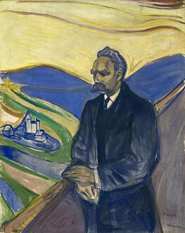 Munch Gallery: Friederich Nietzsche. Artist: Munch, Edvard (1863-1944)