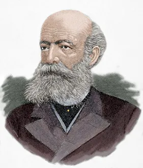 Friedrich August Kekule von Stradonitz (1829-1896), German chemist, 19th century. Creator: Unknown