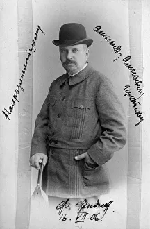 Translator Prints: Friedrich (Fyodor) Fiedler, translator of Russian poetry, c1906