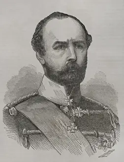 Hohenzollern Prints: Friedrich Karl (1828-1885), Prince of Prussia of the House of Hohenzollern