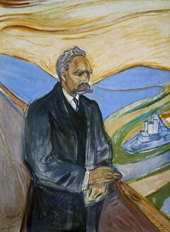 Munch Gallery: Friedrich Nietzsche, 1906. Artist: Edvard Munch