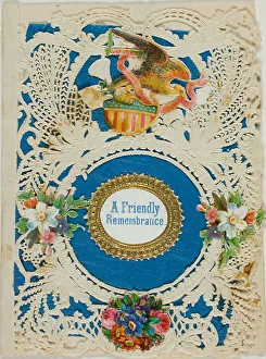 Embossed Prints: A Friendly Remembrance (valentine), n.d. Creator: Unknown