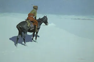 Clark Art Institute Prints: Friends Or Foes? (The Scout), 1902-05. Creator: Frederic Remington
