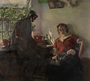 Souwester Prints: Amongst Friends, late 19th-early 20th century? Creator: Alois Boudry