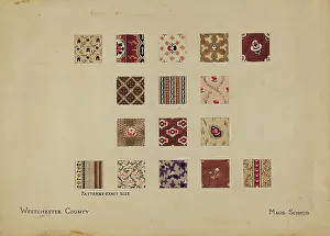 Section Prints: Friendship Quilt-Patchwork Section, c. 1936. Creator: Maud Schmid