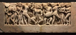 Frieze with Dancer and Musicians, c. 973. Creator: Unknown