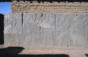 Mesopotamian Prints: Frieze, Northwest Palace, Calah (Nimrud), Iraq, 1977
