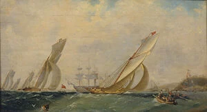 Man Of War Gallery: Frigate on a sea, 1838. Artist: Aivazovsky, Ivan Konstantinovich (1817-1900)