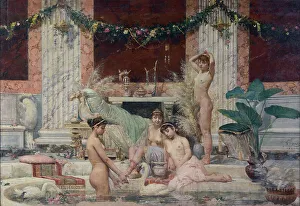 Hot Spring Prints: Frigidarium, 1882. Creator: Pigna, Alessandro (1862-1919)