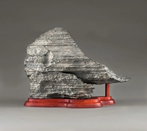 Granite Prints: Fringe of Orient on wooden stand, 1700s. Creator: Unknown