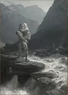 Viking Gallery: Frithiofs Saga: Frithiof and Ingeborg, 1880s. Creator: Malmström