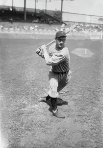 Sportswear Prints: Fritz Coumbe, Cleveland AL (baseball), 1918. Creator: Bain News Service