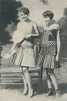 Our Wonderful World Prints: Frocks of Strips of Wood, c1935