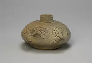 Underglaze Gallery: Frog-Shaped Jarlet, Western Jin dynasty (265-316), late 3rd century. Creator: Unknown