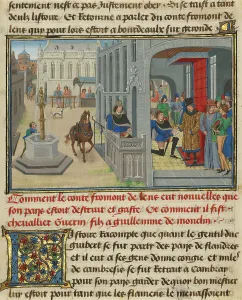 Water Feature Prints: Fromont de Lens Receiving News of the Devastation of his Land