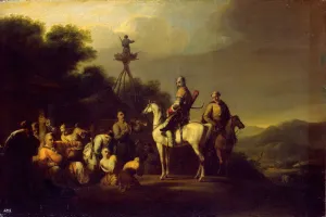 Circassia Prints: Frontier Guards (Circassian Prince on Horseback Selling Two Boys)