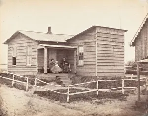 Pioneers Prints: A Frontier Home, 1860s-70s. Creator: Unknown