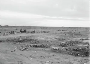 Rubbish Prints: The last frontier, Kern County, California, 1938. Creator: Dorothea Lange