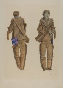 Buckskin Gallery: Frontiersman Doll, c. 1937. Creator: George File