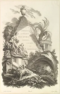 Metropolitan M Prints: Frontispice pour le Tombeau de Boyle, Locke, et Sydenham