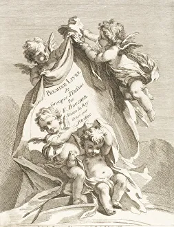 Pierre Alexandre Prints: Frontispiece, 1727-60. Creator: Pierre Alexandre Aveline