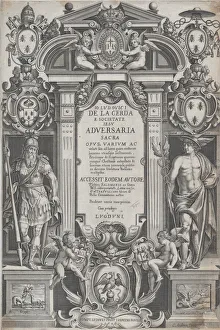 Frontispiece for Adversaria sacra, 1626. Creator: Charles Audran Frontispiece for Adversaria sacra, 1626. Creator: Charles Audran