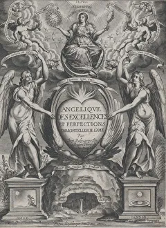 Audran Prints: Frontispiece for Angelique des excellences de l ame, 1626