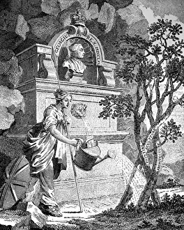 Frontispiece to the artists catalogue, c1760s.Artist: Charles Grignion Frontispiece to the artists catalogue, c1760s.Artist: Charles Grignion