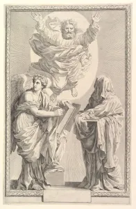 Mellan Claude Collection: Frontispiece to the Bible, 1642. Creator: Claude Mellan