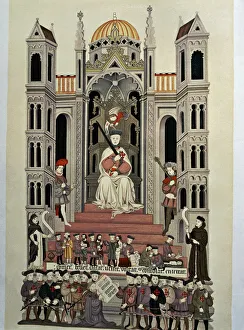 Alba Collection: Frontispiece of the bible of the Casa de Alba