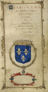 Frontispiece; Book of Hours, 1544. Creator: T. D