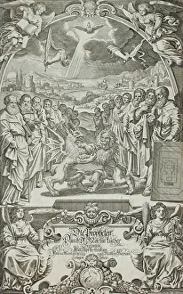 Frontispiece to the Book of Prophets, 17th century. Creator: Matthaus Merian