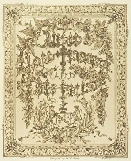 Cameron Henry Prints: The Frontispiece, c. 1893. Creator: Henry Herschel Hay Cameron