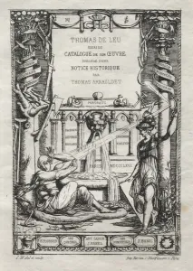 Charles Meryon French Prints: Frontispiece for a Catalogue of the Engravings of Thomas de Leu