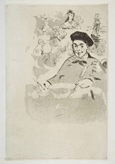 Manet Edouard Gallery: Frontispiece for an edition of 'Les Ballades'by Theodore de Banville