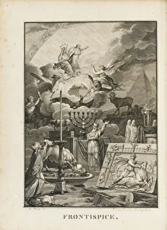 Masonry Prints: Frontispiece to Freemasonry by Alexandre Lenoir
