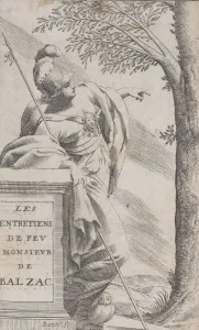 Daret Prints: Frontispiece, from Interviews with the Late Mr. Balzac
