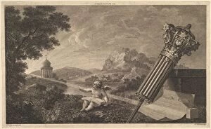 Joshua Gallery: Frontispiece to Joshua Kirbys 'Perspective of Architecture'(1761), July 1760