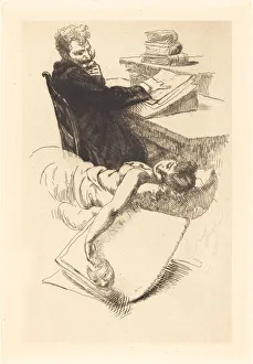 Alexandre Dumas Fils Collection: Frontispiece for 'L Affaire Clemenceau', 1905