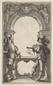 Metropolitan Museu Prints: Frontispiece to Les Gardes Francaises, 1632. Creator: Abraham Bosse