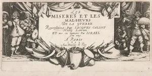 Jacques Prints: Frontispiece for Les Grandes miseres de la guerre (The Large Miseries of War)