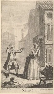 Poquelin Jean Baptiste Prints: Frontispiece to Molieres Sganarelle, ou le Cocu Imaginaire