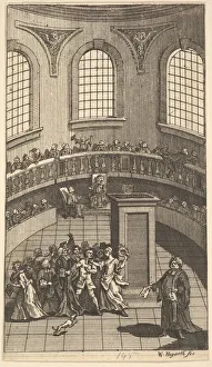 Lecture Collection: Frontispiece to Nicholas Amhursts 'Terrae-Filius', June 1726