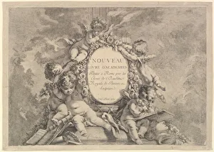 Placard Collection: Frontispiece, from Nouveau Livre d Academies Peintes a Rome par les Eleves de l Acadé
