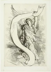 Théodore Chassériau Prints: Frontispiece, from Othello, 1844. Creator: Theodore Chasseriau