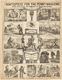 Frontispiece for the Penny Magazine of the Society for the Diffusion of Knowledge: Vo