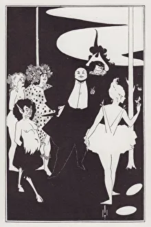 Masked Ball Prints: Frontispiece to Plays'by John Davidson, 1893. Creator: Aubrey Beardsley