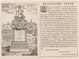 Lievin Cruyl Flemish Prints: Frontispiece from Prospectus Locurum Urbis Romae Insign[ium], 1666. Creator